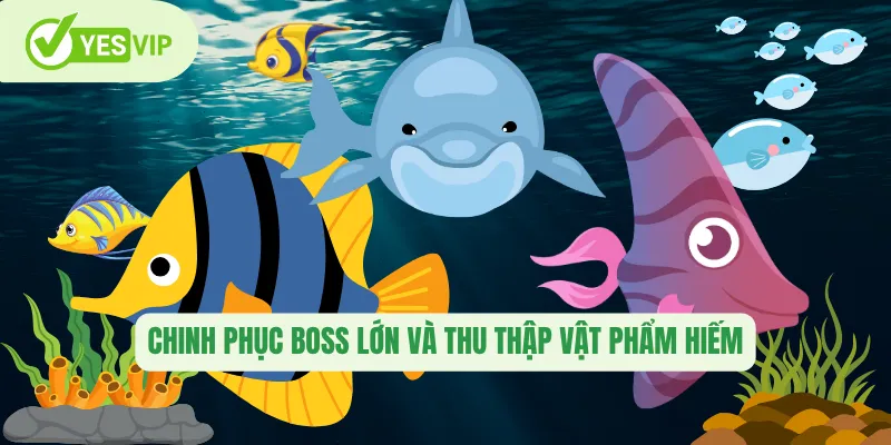 Chinh phục Boss lớn và thu thập vật phẩm hiếm