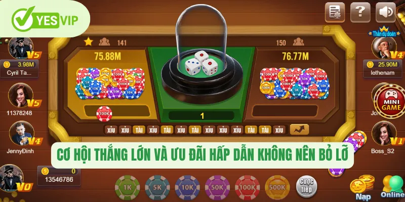 Cơ hội thắng lớn và ưu đãi hấp dẫn không nên bỏ lỡ