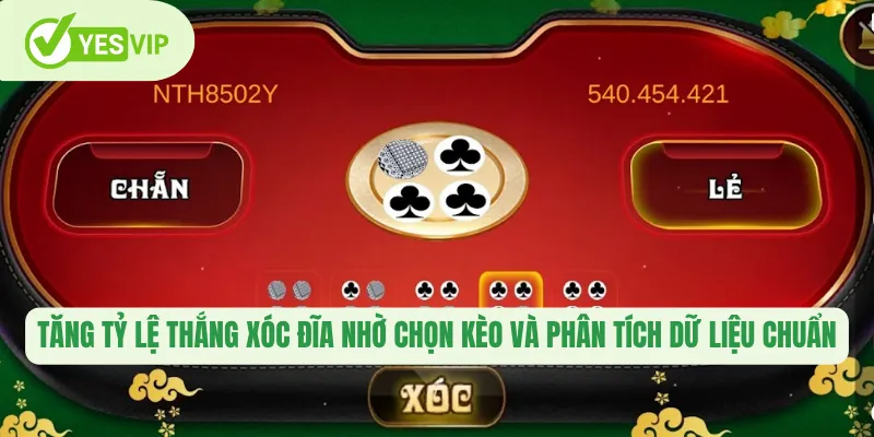 Tăng tỷ lệ thắng xóc đĩa nhờ chọn kèo và phân tích dữ liệu chuẩn