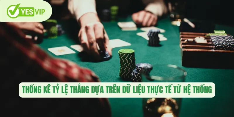 Thống kê tỷ lệ thắng dựa trên dữ liệu thực tế từ hệ thống